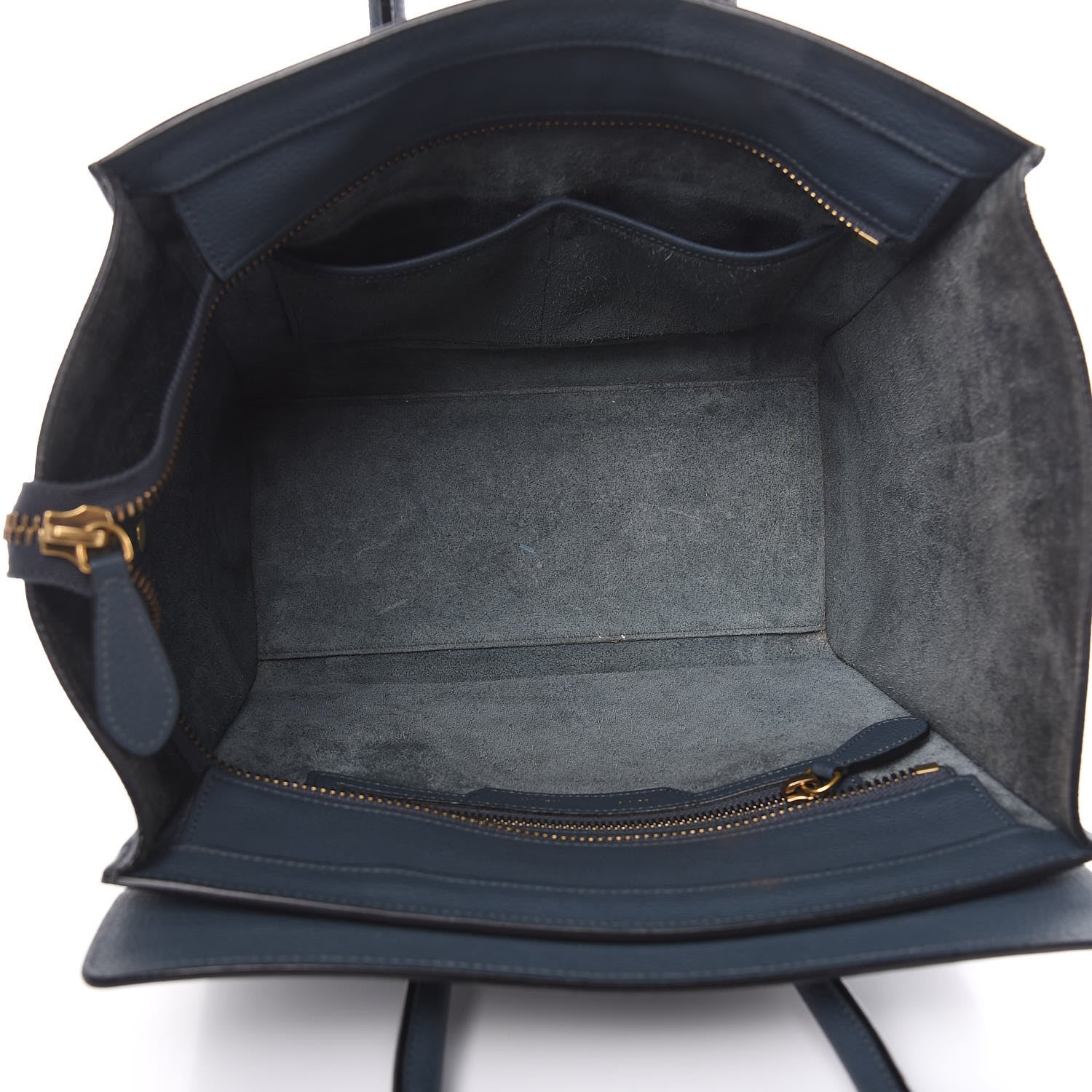 Celine Drummed Calfskin Micro Luggage Orage 5 of 20