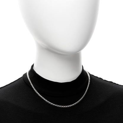 David Yurman Sterling Silver 14K Yellow Gold 2.7mm Small Box Chain Necklace 16" 2 of 5