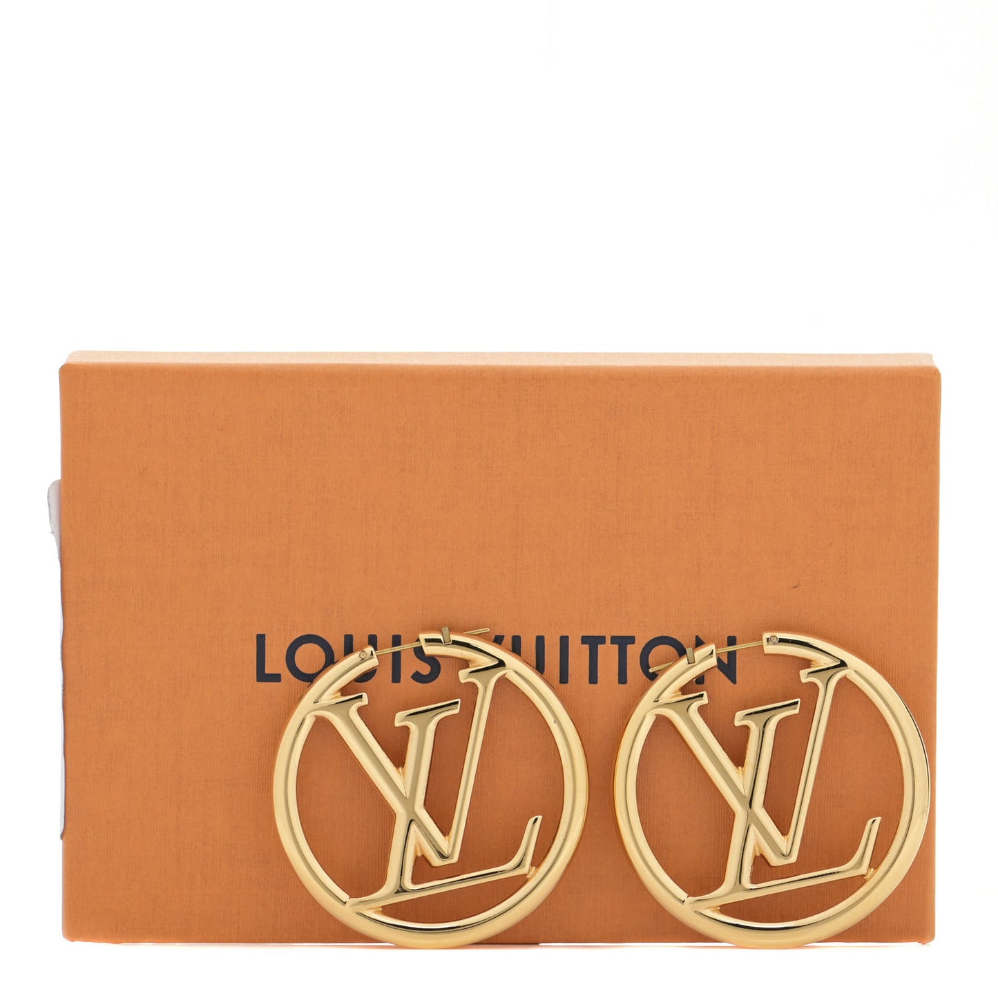 Metal Louise Hoop Earrings Gold