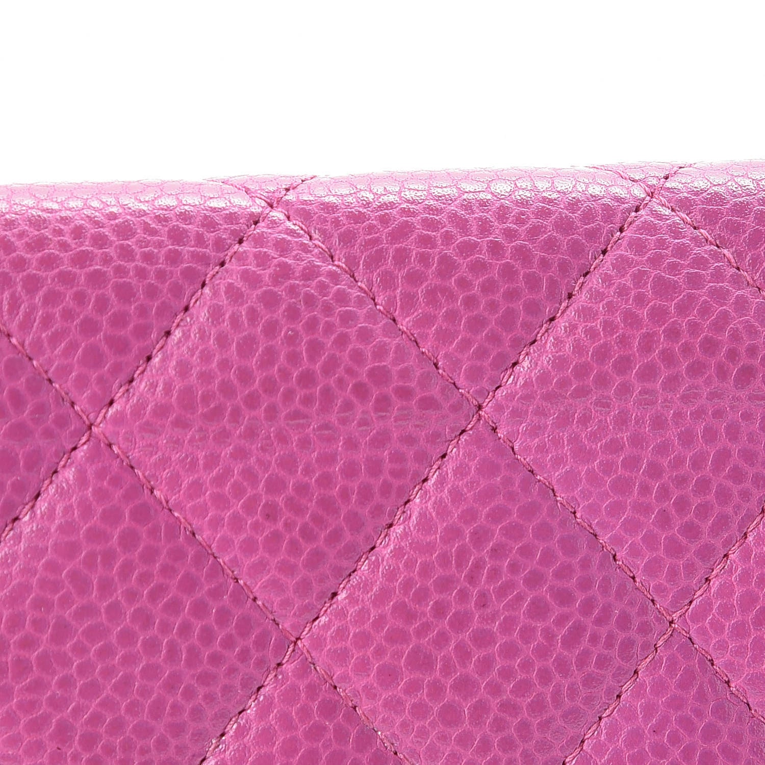Chanel Caviar Quilted Yen Wallet Pink 13 of 20