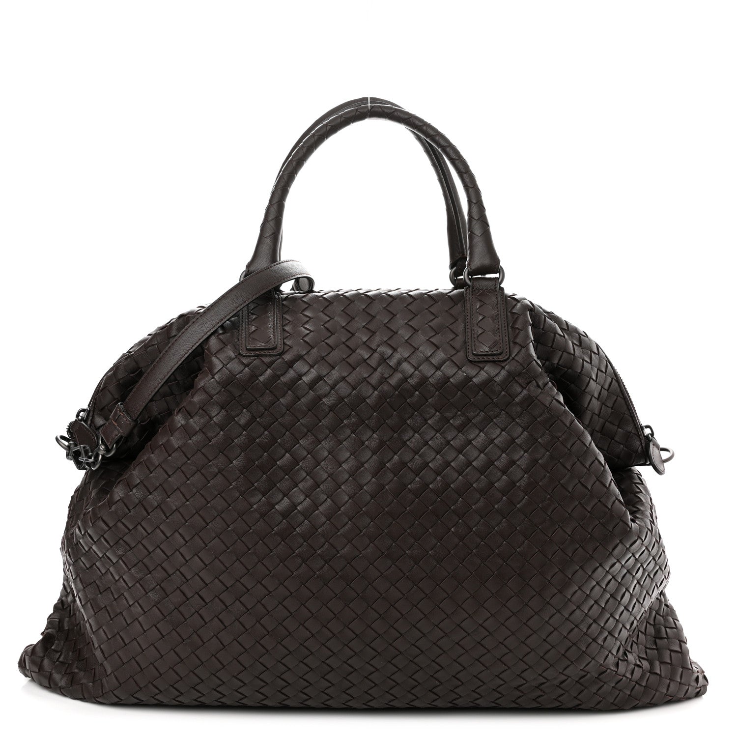 Bottega Veneta Nappa Intrecciato Medium Convertible Tote Ebano 1 of 10