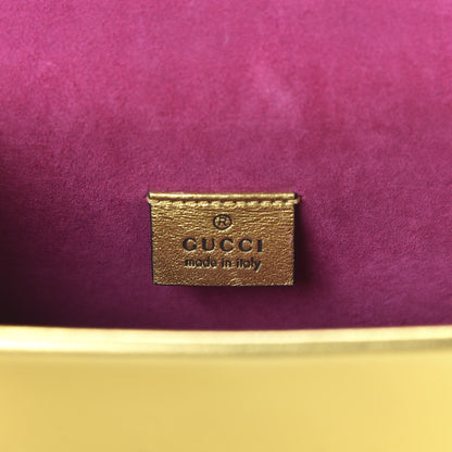 Gucci Metallic Calfskin Crystal Mini Dionysus Shoulder Bag Gold 8 of 11