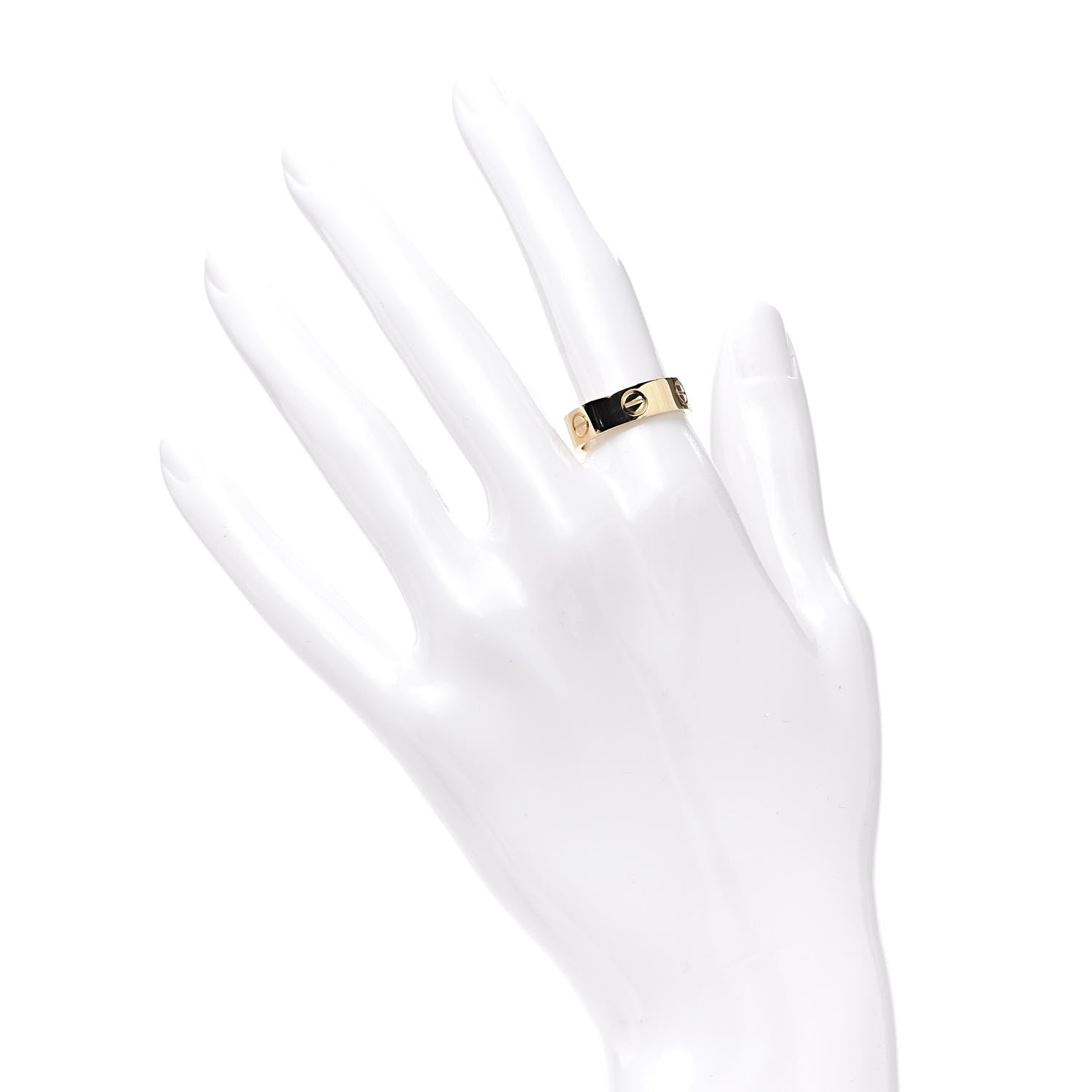 Cartier 18K Yellow Gold 5.5mm LOVE Ring 53 6.5 2 of 4