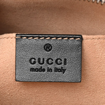 Gucci Calfskin Matelasse Small GG Marmont Chain Shoulder Bag Black 6 of 12