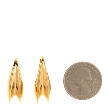 Saint Laurent Arty Hoop Earrings Gold 2 of 4