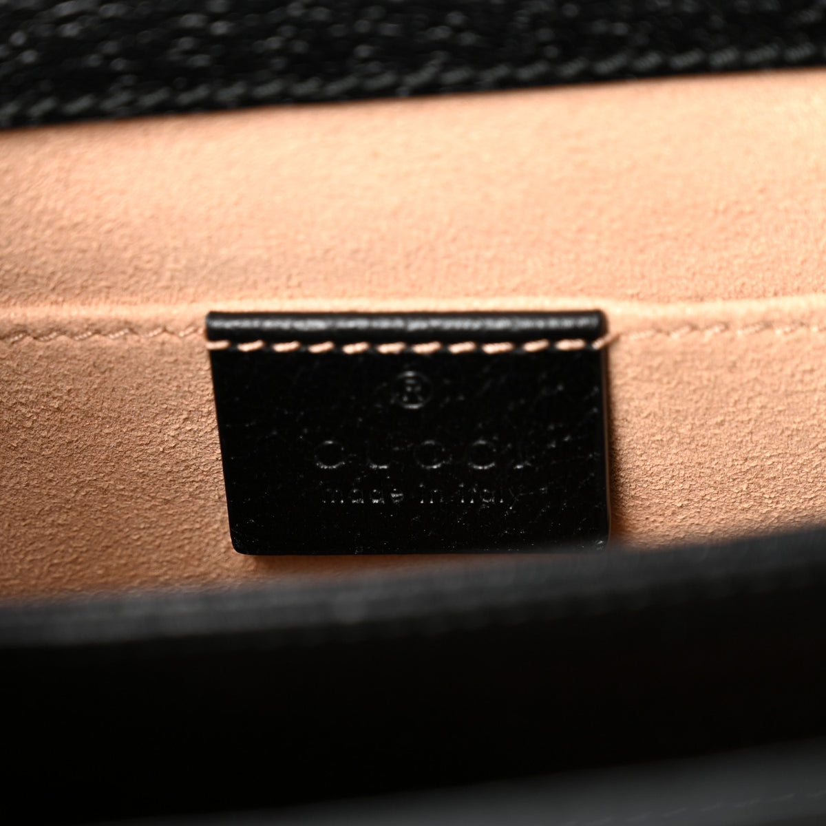 Gucci Calfskin GG Web Small Ophidia Chain Shoulder Bag Black 6 of 10