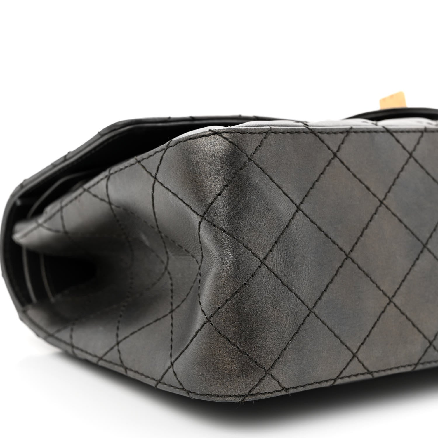 Chanel Metallic Calfskin Quilted 2.55 Reissue 226 Flap Charcoal 9 of 13