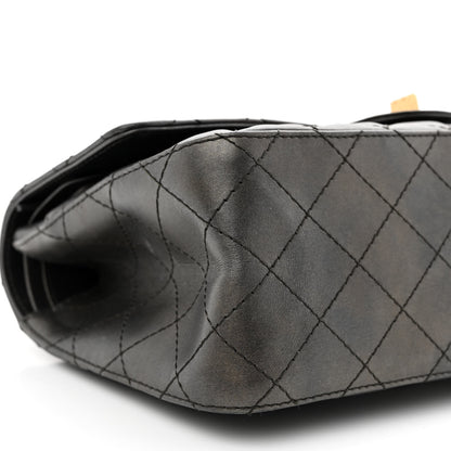 Chanel Metallic Calfskin Quilted 2.55 Reissue 226 Flap Charcoal 9 of 13