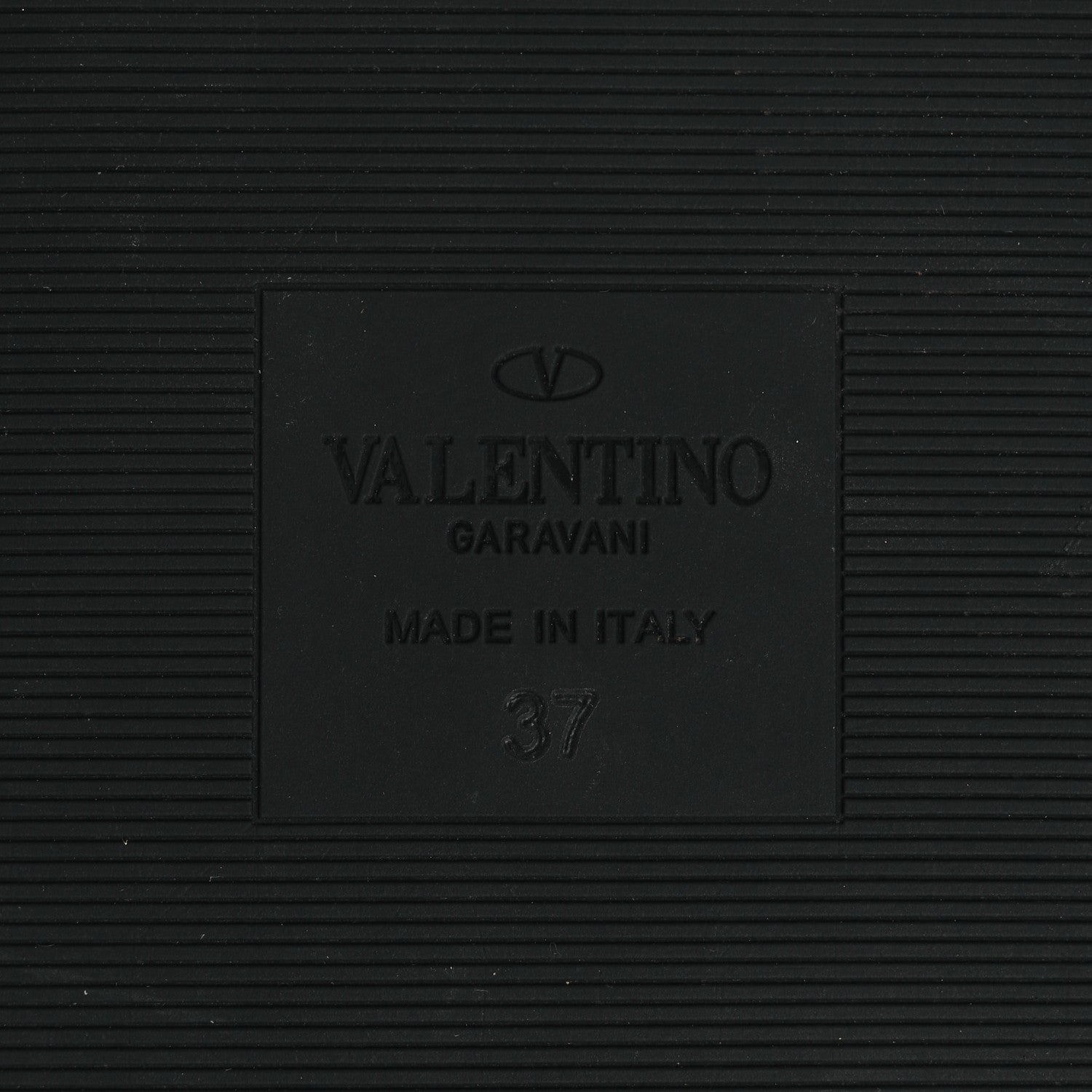 Valentino Garavani Calfskin Roman Stud Slide Sandals 37 Black 8 of 12