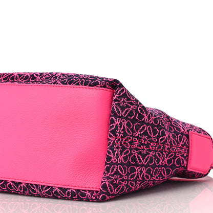 Loewe Jacquard Anagram Calfskin Small Cubi Bag Pink 8 of 8