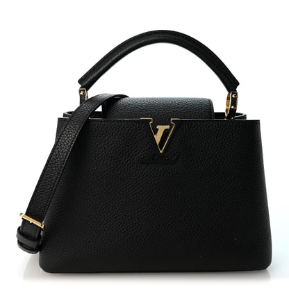 Louis Vuitton Taurillon Capucines BB Black 1 of 9