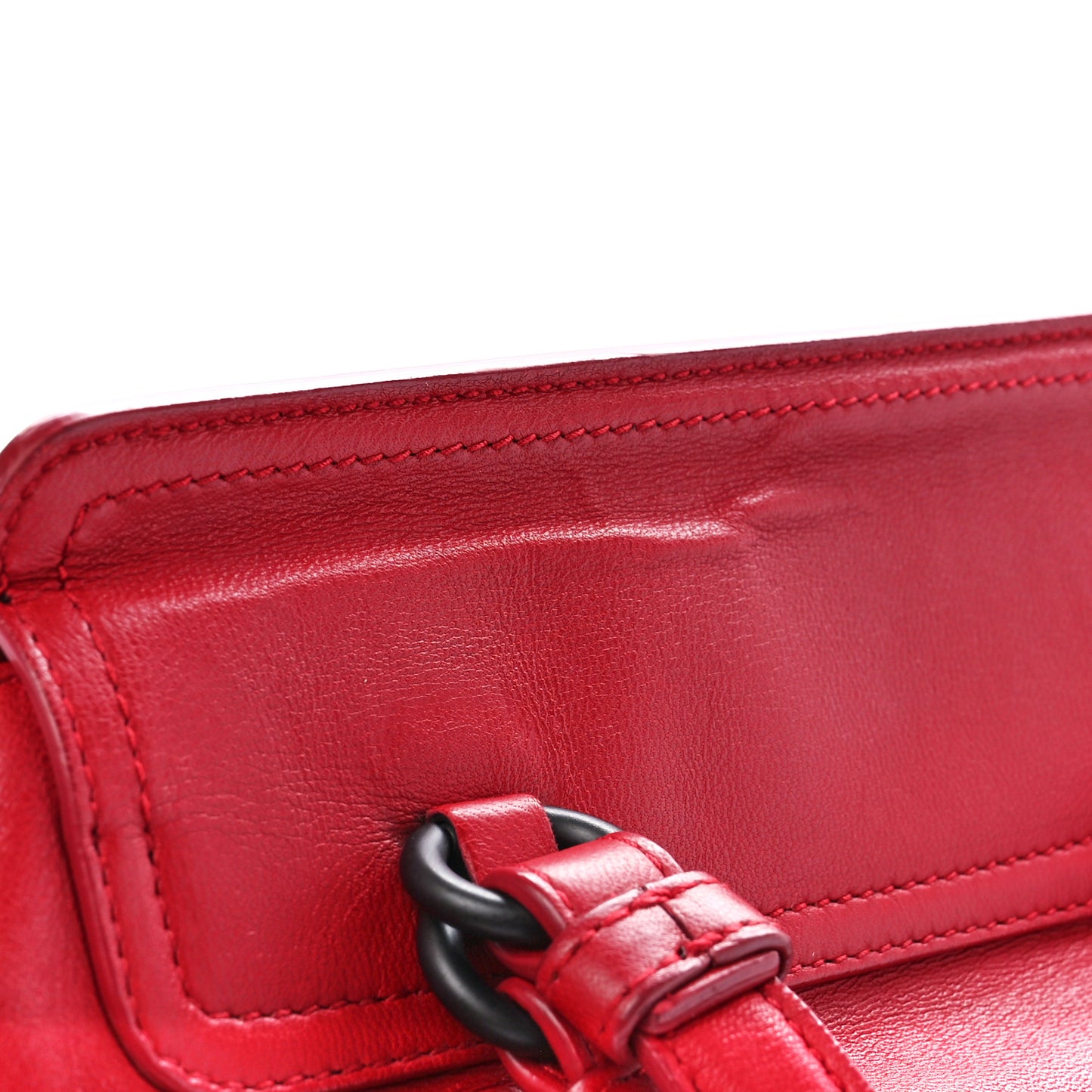 Nappa Intrecciato Backpack China Red