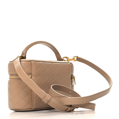 Saint Laurent Lambskin Quilted Mini Gaby Vanity Case Dark Toffee 3 of 9