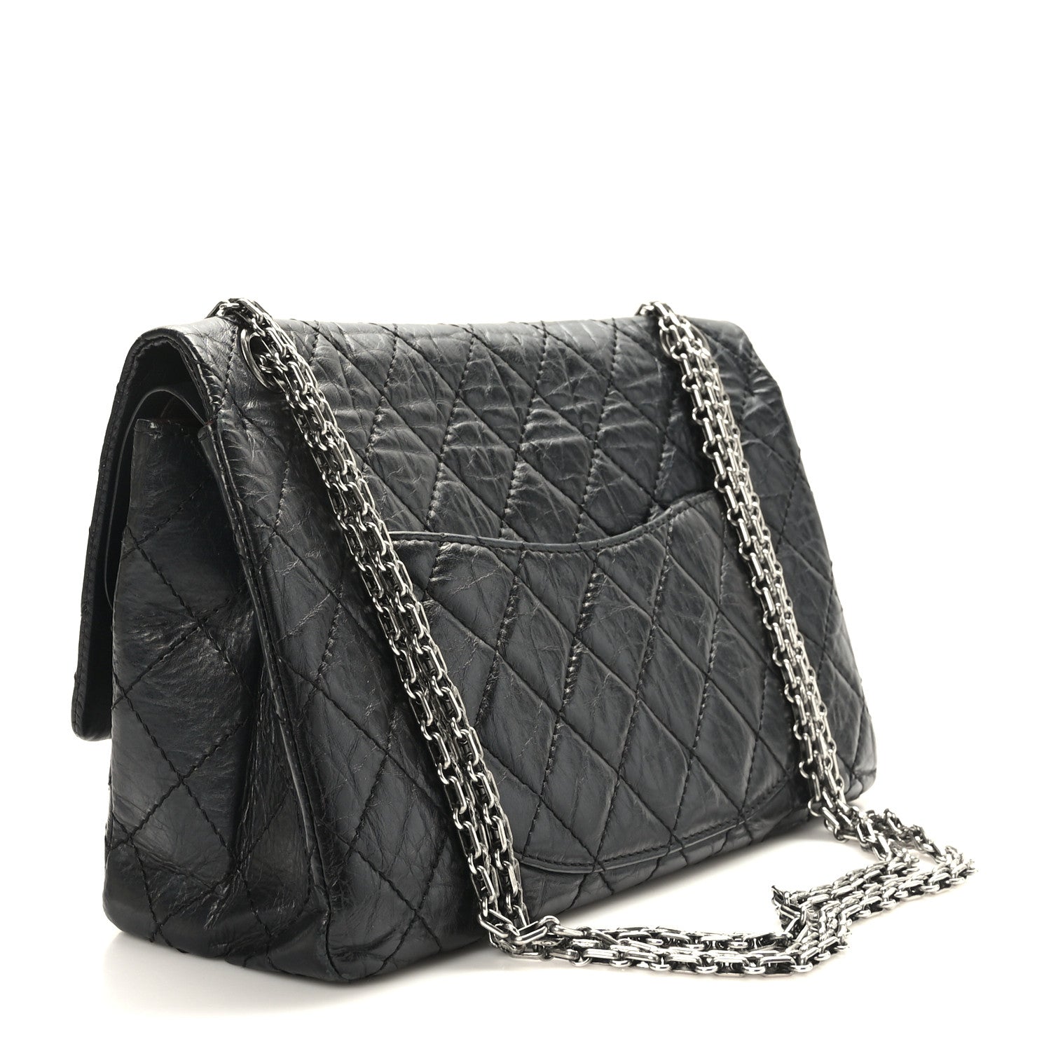 Chanel Aged Calfskin Quilted 2.55 Reissue 226 Flap Black 3 of 9