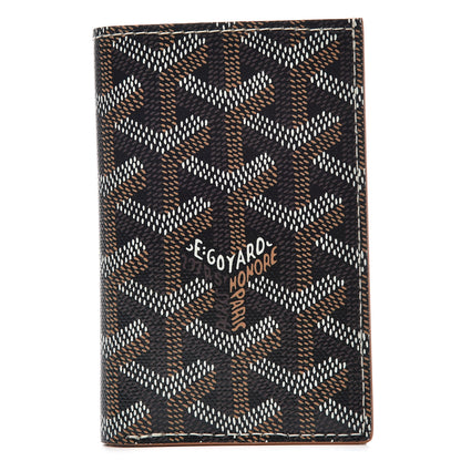 Goyard Goyardine Saint Pierre Card Holder Black Tan 1 of 7