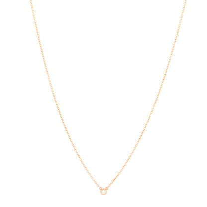 Tiffany 18K Rose Gold Diamond .03ct Elsa Peretti Diamonds by the Yard Pendant Necklace 1 of 3