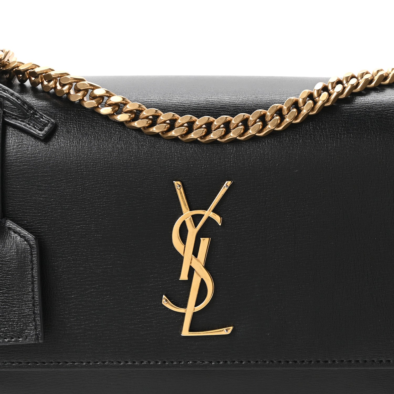 Saint Laurent Calfskin Medium Monogram Sunset Black 8 of 10