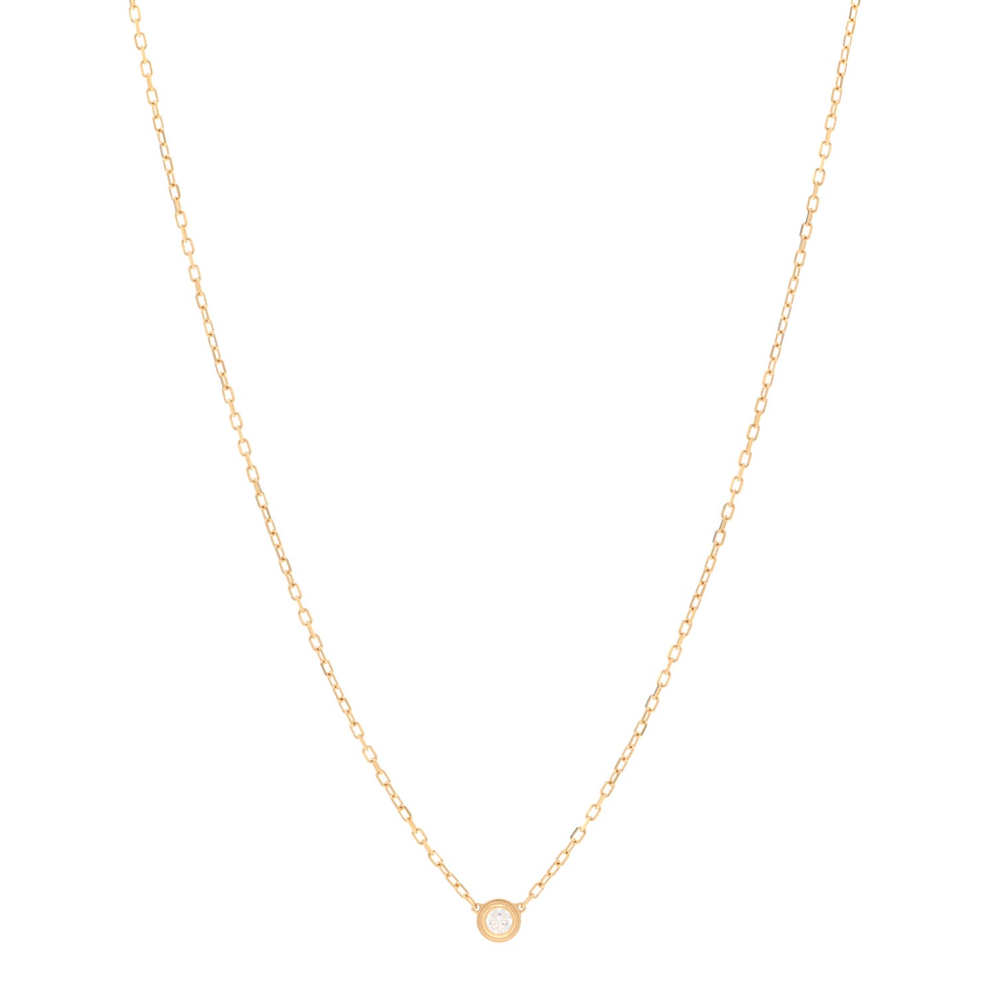 18K Yellow Gold Diamond SM D'Amour Pendant Necklace