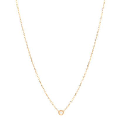 Cartier 18K Yellow Gold Diamond SM D'Amour Pendant Necklace 1 of 5
