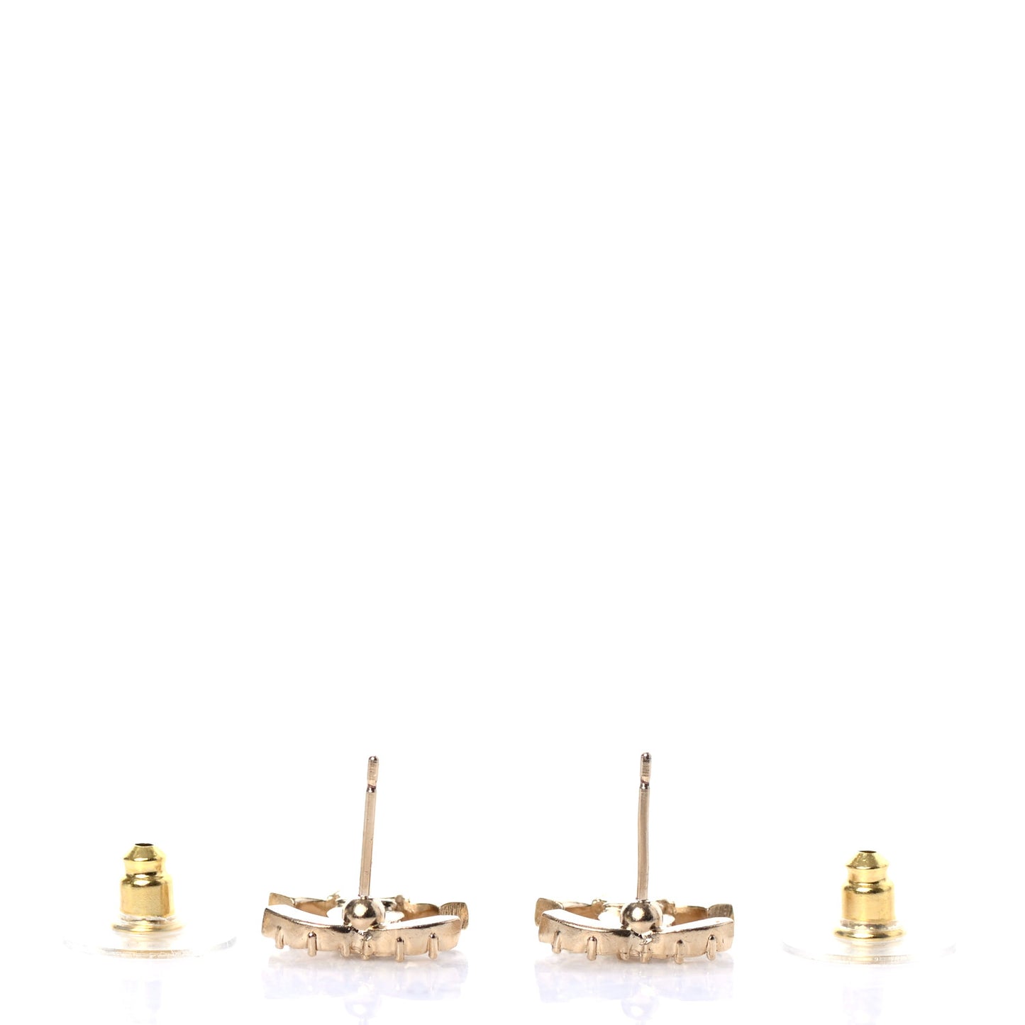 Crystal CC Earrings Gold