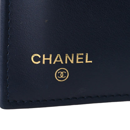 Chanel Caviar Quilted Medium Flap Wallet Dark Blue 6 of 9