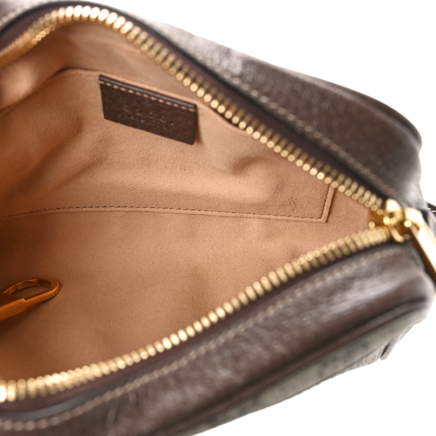 GG Supreme Monogram Web Mini Ophidia Shoulder Bag Brown