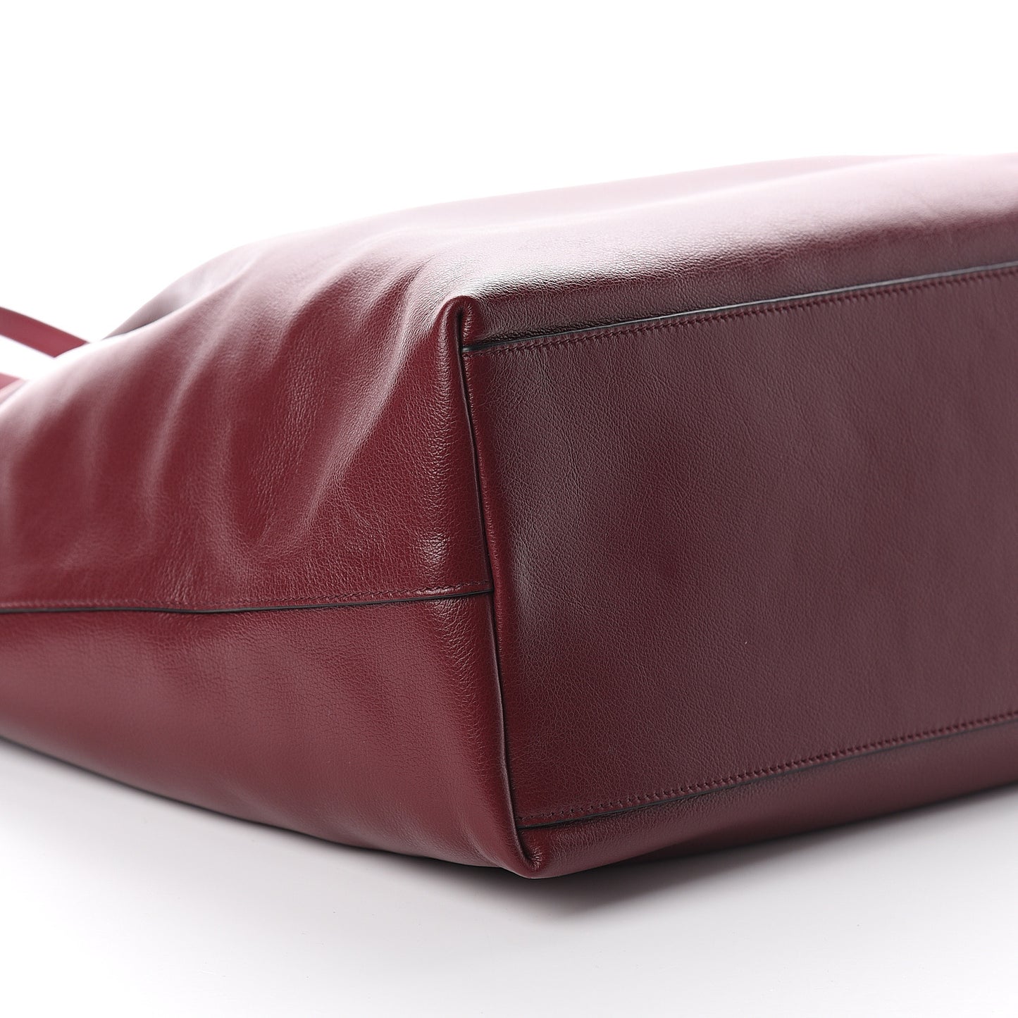 Glace Calfskin City Calfskin Tote Cerise