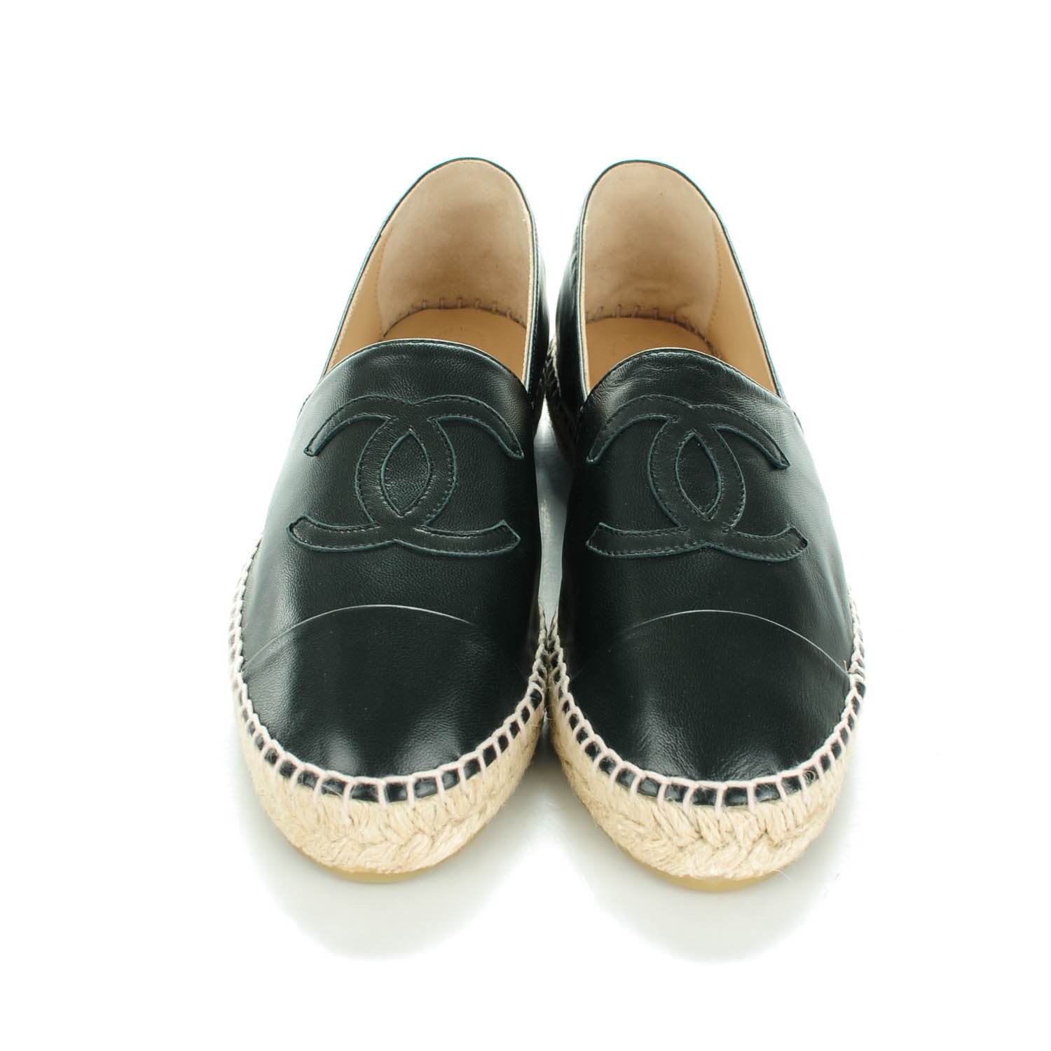 Chanel Lambskin CC Espadrilles 40 Black 2 of 7