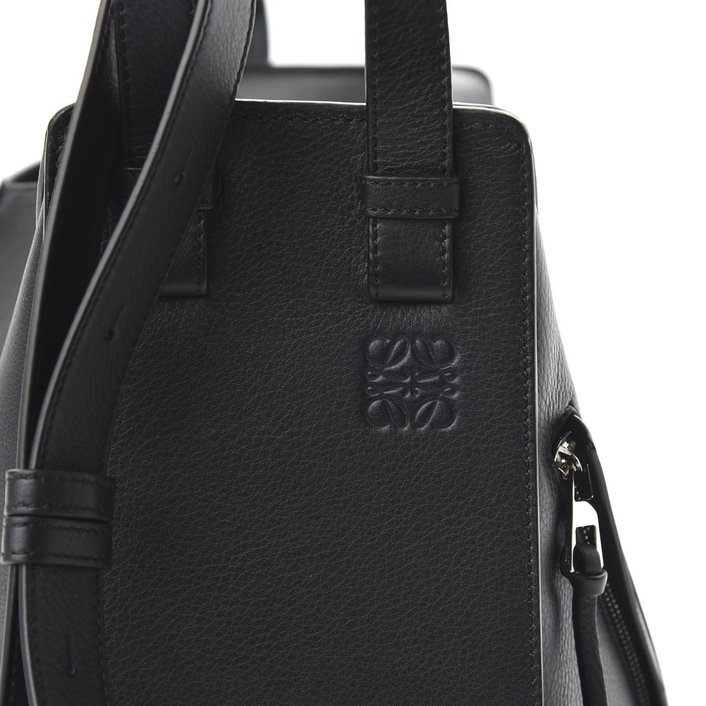 Calfskin Small Hammock Shoulder Bag Black