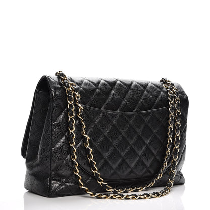 Chanel Caviar Quilted Maxi Single Flap Black 3 of 9