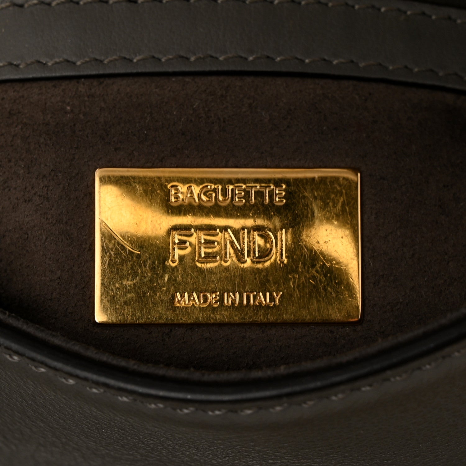 Fendi Vitello Grace FF 1974 Baguette Argilla Nuvola Fragola 6 of 11