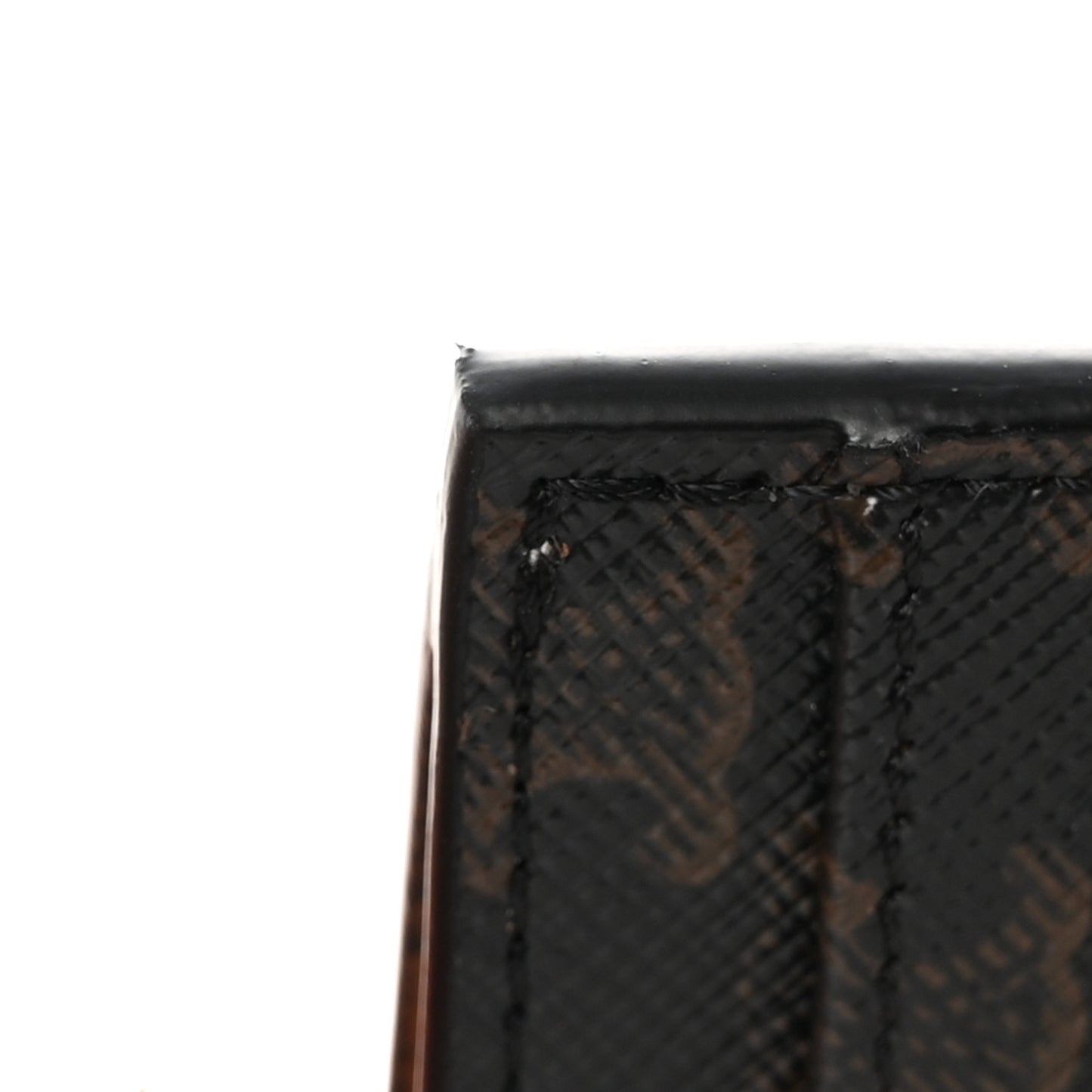 Triomphe Canvas Zipped Card Holder Tan