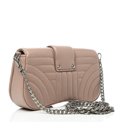 Prada Nappa Diagramme Mini Sidonie Chain Crossbody Bag Cipria 2 of 8