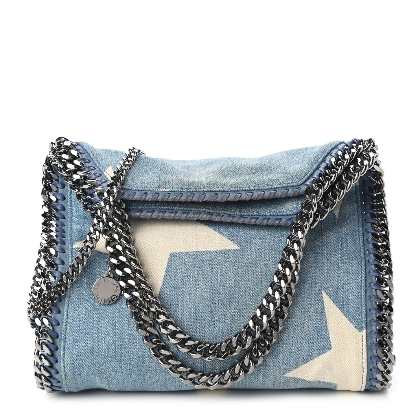Denim Mini Star Falabella Tote Blue
