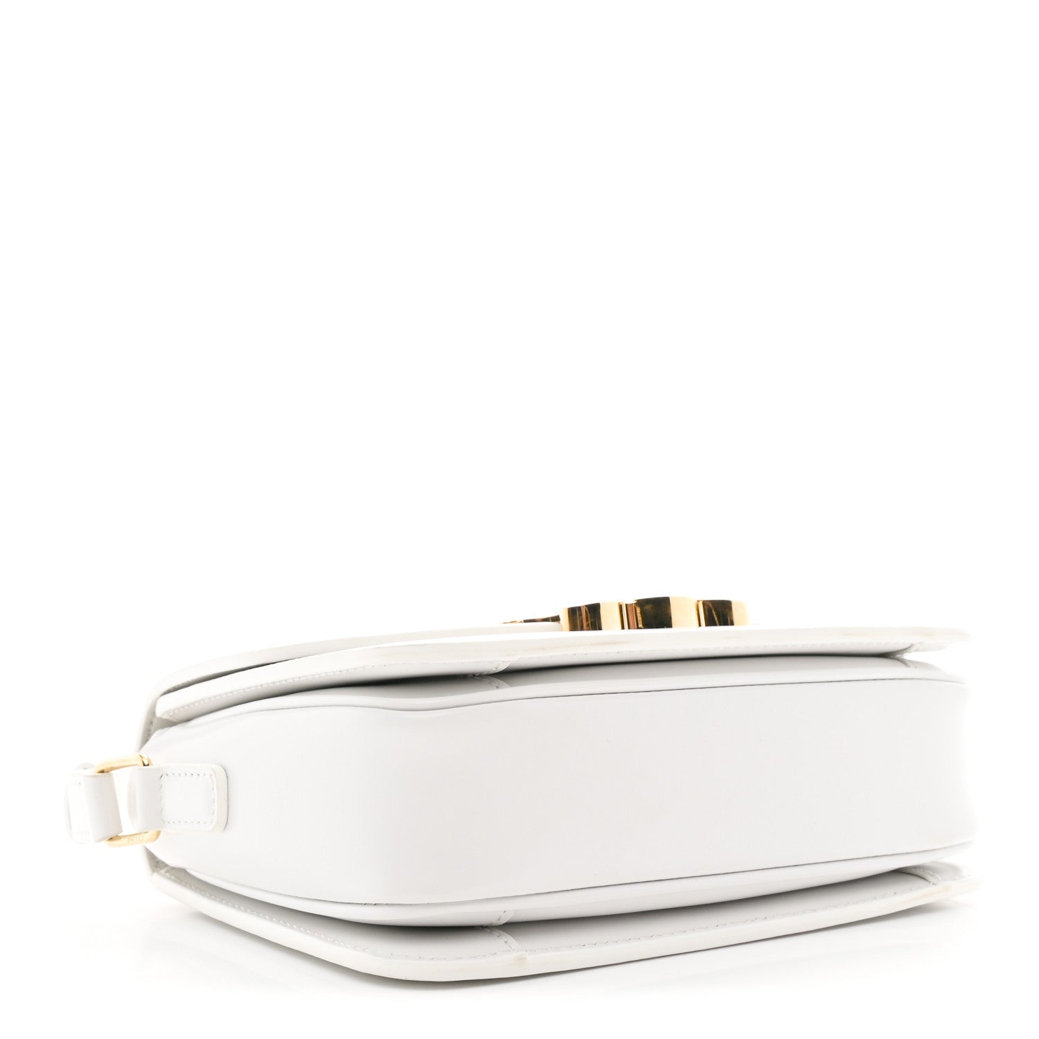 Celine Shiny Calfskin Teen Triomphe White 4 of 10