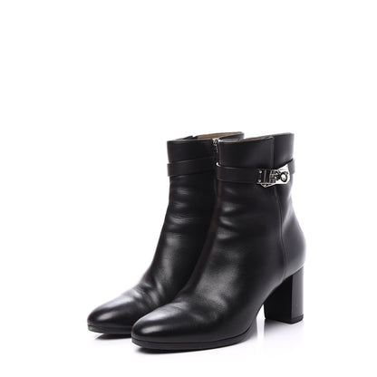 Hermes Calfskin Saint Germain Ankle Boots 37.5 Black 2 of 11