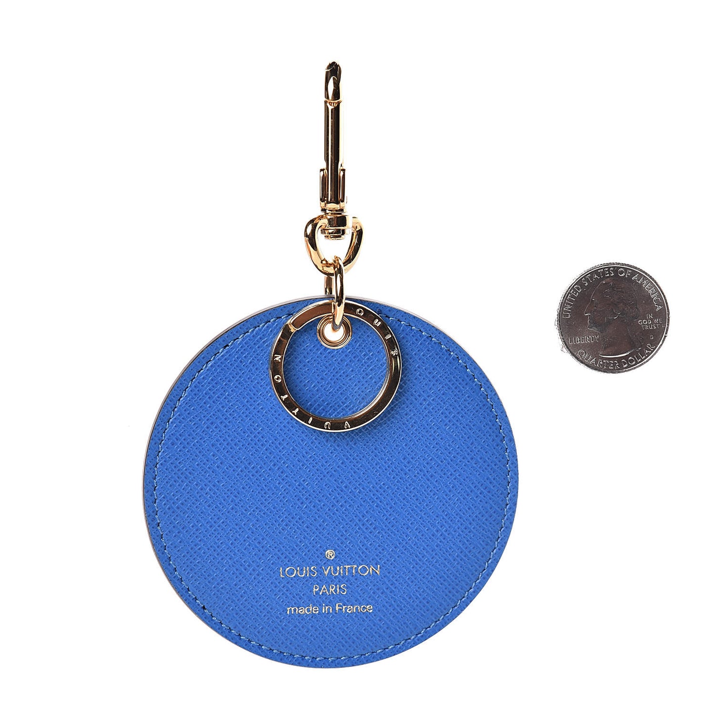 Monogram 2019 Christmas Animation Venice Bag Charm Key Ring Blue