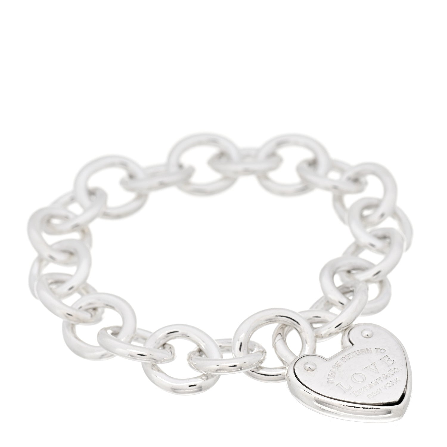 Tiffany Sterling Silver Return to Tiffany Love Lock Bracelet 1 of 5