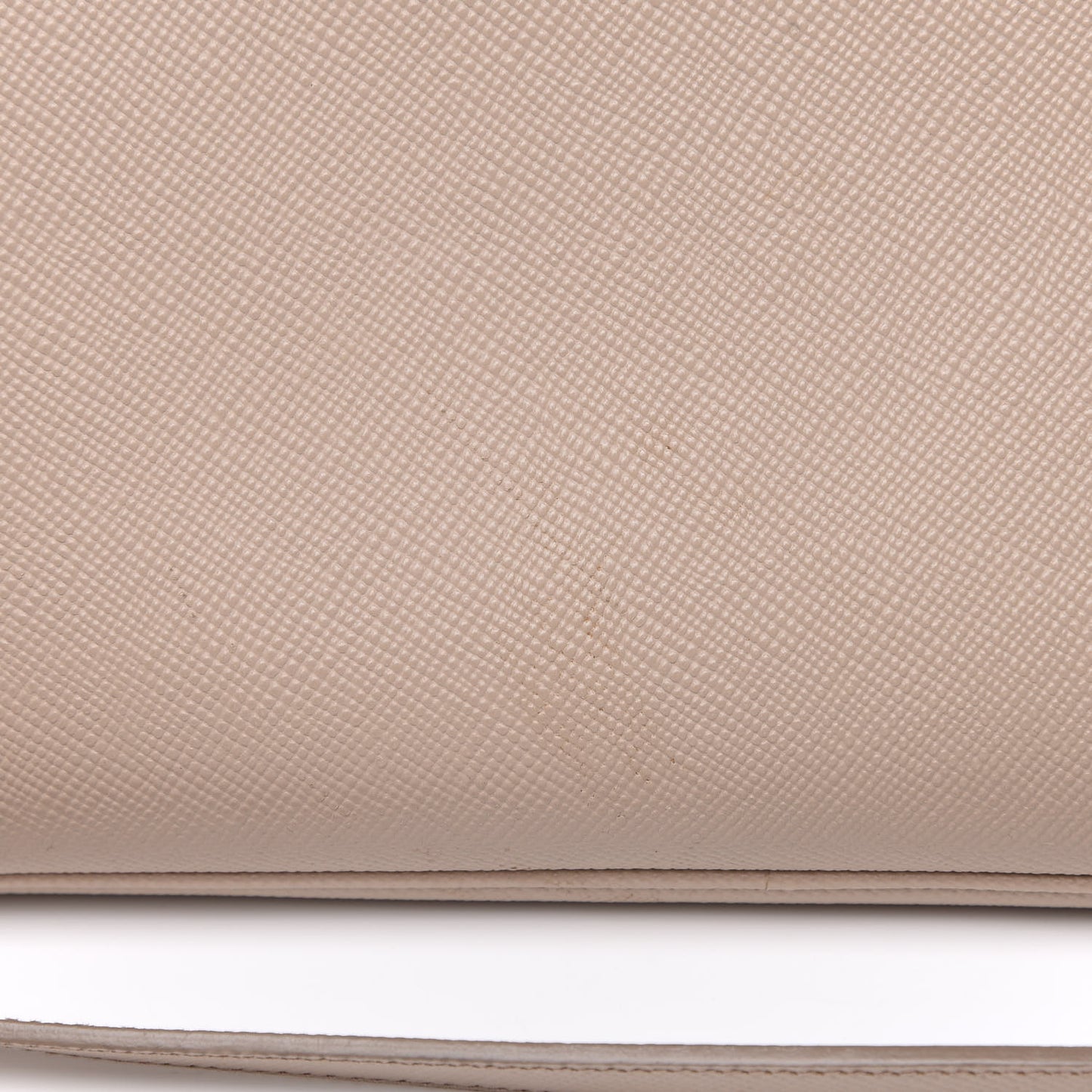 Saffiano Cuir Medium Double Bag Cammeo