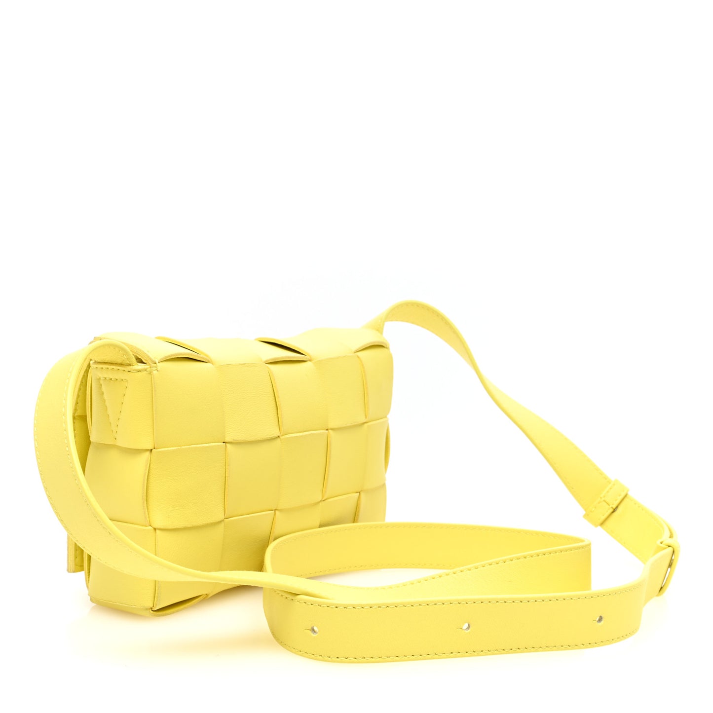 Lambskin Maxi Intreccio Small Cassette Crossbody Bag Sherbert