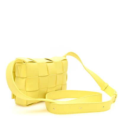 Bottega Veneta Lambskin Maxi Intreccio Small Cassette Crossbody Bag Sherbert 3 of 9