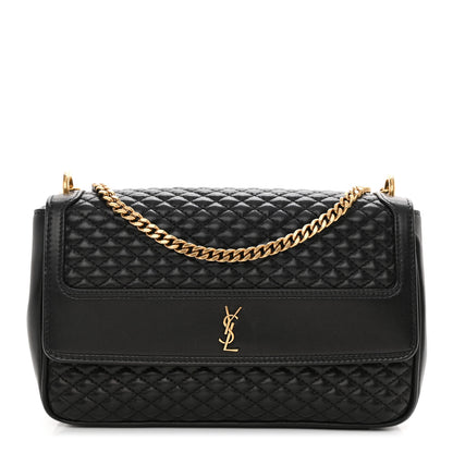 Saint Laurent Lambskin Quilted Victoire Shoulder Bag Black 1 of 9