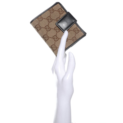 Gucci Monogram Compact Wallet Dark Brown 2 of 7