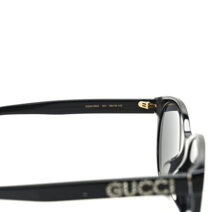 Gucci Round Frame Crystal Sunglasses GG 0419S Black 6 of 7