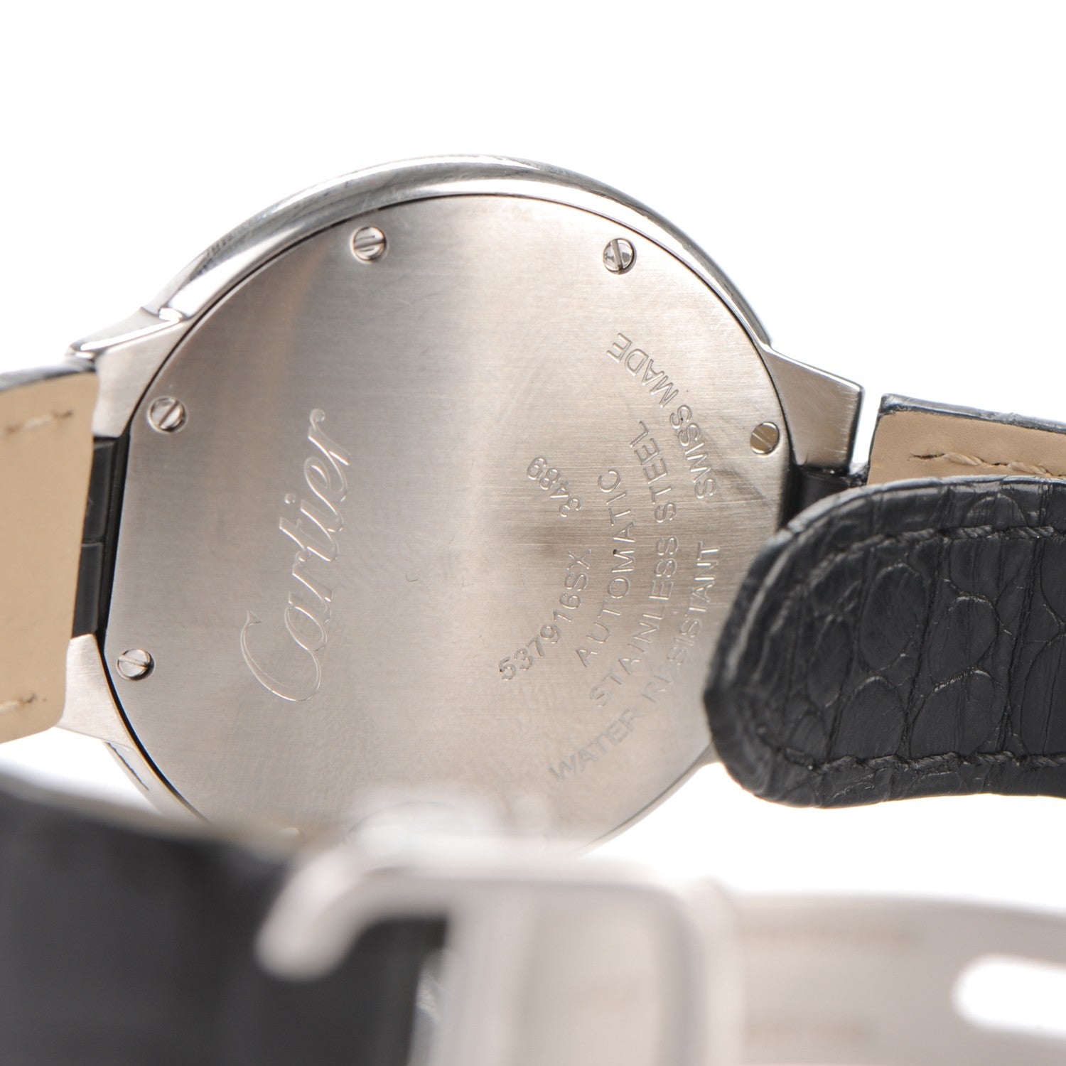 Cartier Stainless Steel Alligator 33mm Ballon Bleu De Cartier Automatic Watch 3 of 15