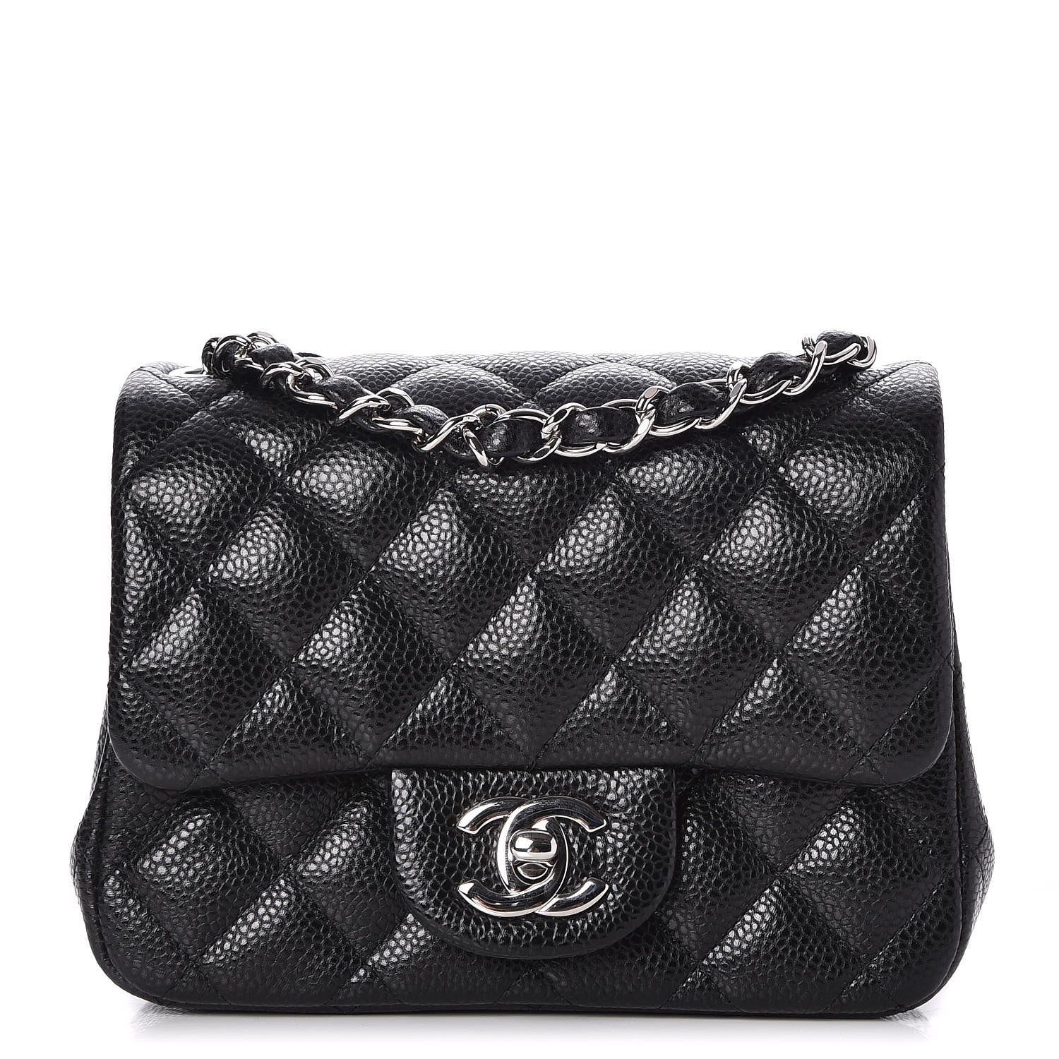 Chanel Caviar Quilted Mini Square Flap Black 1 of 8