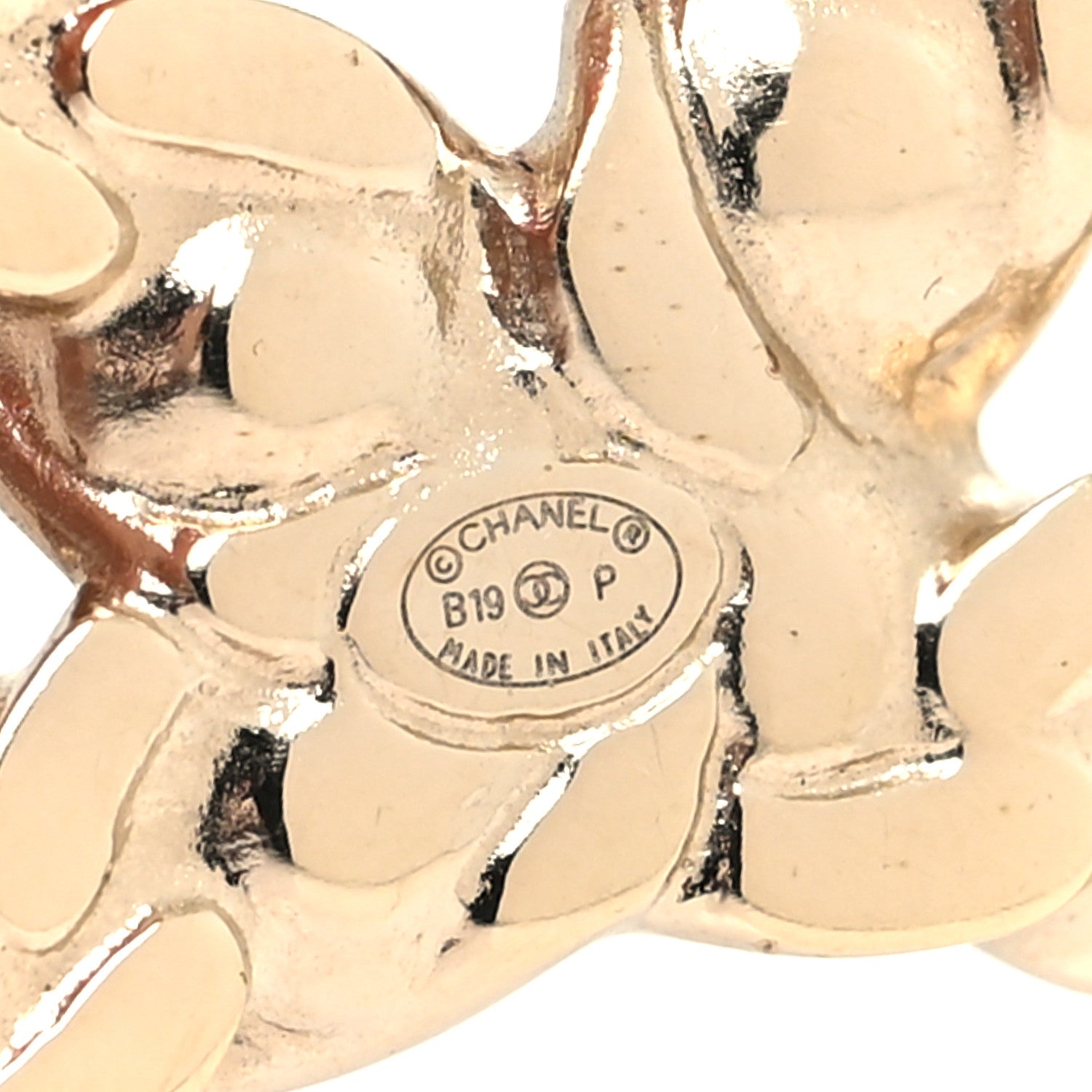 Chanel Crystal Pearls Coronation CC Brooch Gold 4 of 4