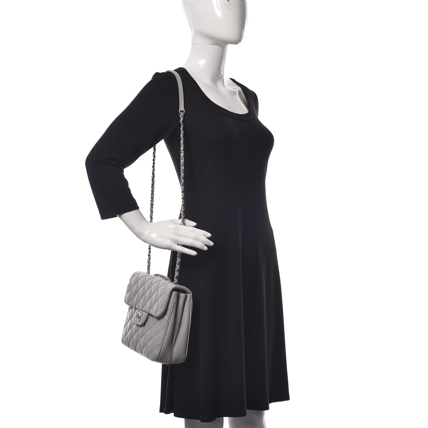 Chanel Caviar Quilted Medium Urban Companion Flap Grey 2 of 13
