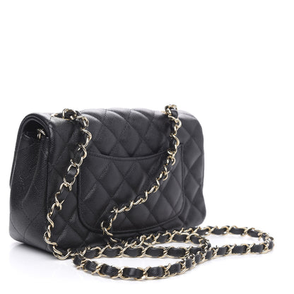 Chanel Caviar Quilted Mini Rectangular Flap Black 3 of 12