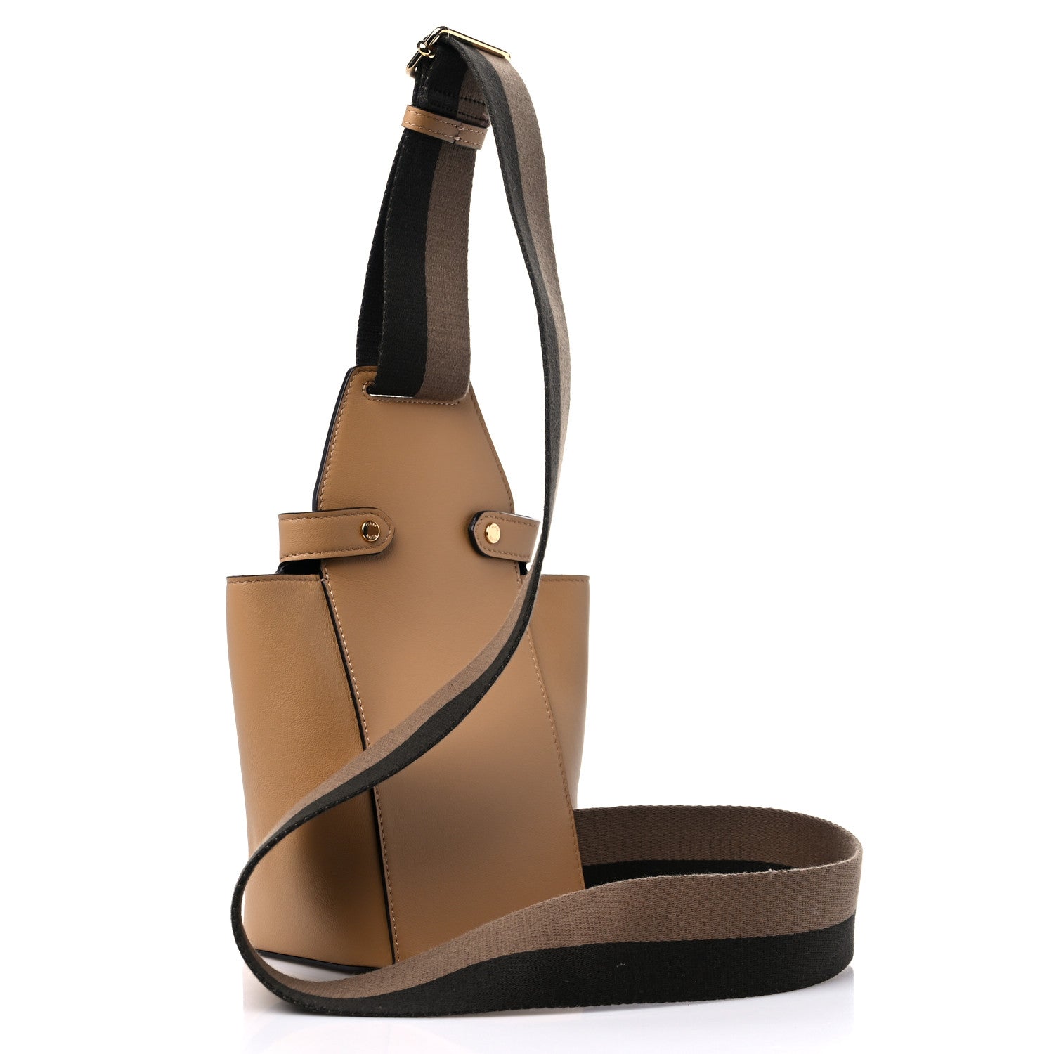Fendi Vitello Grace Matte Mini Guitar Bag Miele Scuro 3 of 10